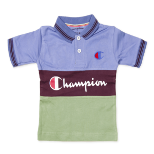 Champion Polo Shirt for Boys Blue-Purple-Green