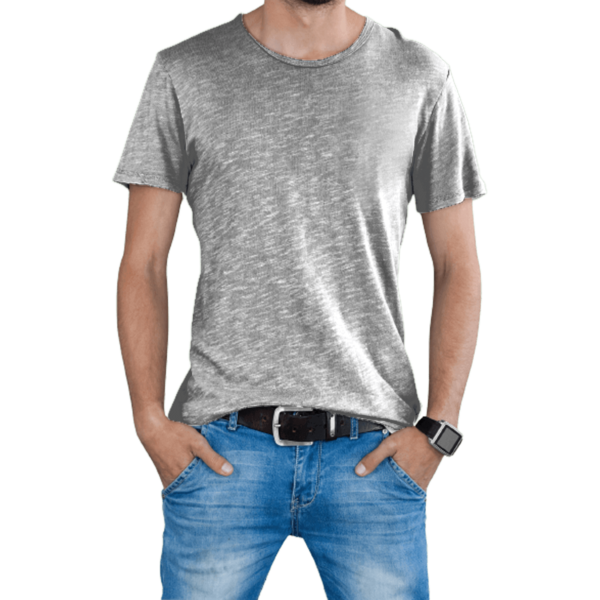 Basic Plain T-Shirt for Men - Image 2